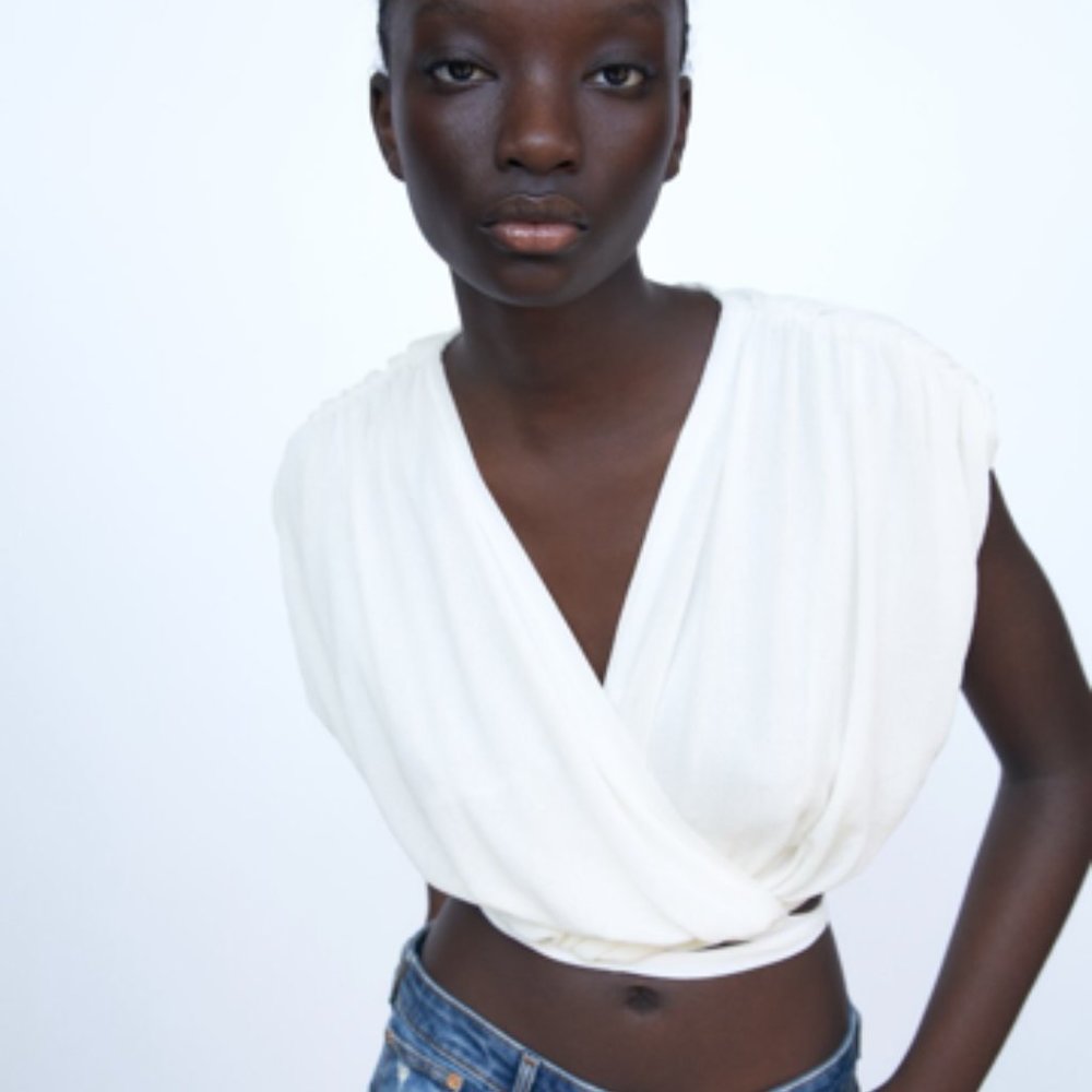 NWT Zara Wrap Top